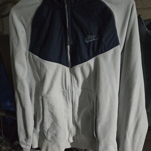 Nike White and Navy Jacket